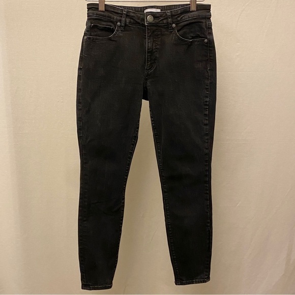 LOFT 4 (27) Curvy Skinny Jeans Washed Black Mid Rise Women’s Stretch - Picture 15 of 16